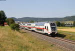 IC 2389/RE 52389 (Stuttgart Hbf-Konstanz) mit Schublok 146 560-8 bei Weilheim 2.7.18