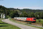 1116 162 und 1016 041 mit dem IC 2387/RE 52387 (Stuttgart Hbf-Tuttlingen) bei Epfendorf 18.8.19