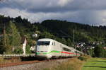 401 055-7  Rosenheim  als ICE 62148 (Stuttgart Hbf-Konstanz) bei Epfendorf 26.8.20