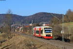 VT 231 als HzL 69837 (Rottweil-Geisingen Leipferdingen) bei Tuttlingen 18.12.20