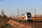 IC 2281/RE 52281 (Stuttgart Hbf-Singen(Htw))mit Schublok 147 554-0 bei Gäufelden 24.3.21