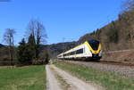 1440 181 mit 1440 176 im Schlepp als Lt 70685 (Villingen(Schwarzw)-Freiburg(Brsg)Hbf) bei Sulz 30.3.21