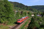 111 169-9 mit dem RE 17291 (Stuttgart Hbf - Radolfzell) bei Dettingen 15.5.22