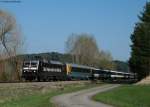 120 159-9  150 Jahre Mrklin  mit dem IC 184 (Zrich HB-Stuttgart Hbf)  bei Neufra 21.4.10