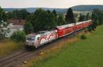 146 227 mit RE 19618 in Rietheim (21.07.2010)