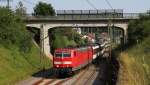 181 204-9 mit dem IC 181 (Frankfurt(Main) Hbf-Zrich HB) bei Hattingen 30.6.12