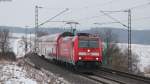 146 224-1  Baden Wrttemberg erfahren  mit dem RE 19038 (Singen(Htw)-Stuttgart Hbf) bei Eutingen 26.1.13