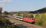 181 204-9 mit dem IC 281 (Stuttgart Hbf-Zürich HB) bei Rottweil 11.4.14