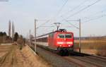 181 218-9 mit dem IC 281 (Stuttgart Hbf-Zürich HB) bei Gäufelden 8.3.15