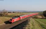 146 222-5   25 Jahre RAB  mit dem RE 19046 (Singen(Htw)-Stuttgart Hbf) bei Herrenberg 8.4.15