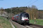 182 515-7 mit 147 001-2 und 187 102-9 auf Messfahrt bei Eutingen 23.4.15