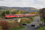 111 092-3 und 111 049-3 mit dem RE 19038 (Singen(Htw)-Stuttgart Hbf) in Spaichingen 22.10.16