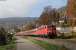 111 029-5 mit der RB 19380 (Rottweil-Stuttgart Hbf) bei Aistaig 31.10.16