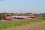 RE 19036 (Tuttlingen-Stuttgart Hbf) mit Schublok 111 162-4 bei Eutingen 31.10.16