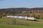 IC 2383/RE 52383 (Stuttgart Hbf-Singen(Htw)) mit Schublok 146 557-4 bei Möhringen 15.10.18