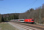 1116 137 mit dem IC 189 (Stuttgart Hbf-Zürich HB/Singen(Htw)) bei Hattingen 20.4.19