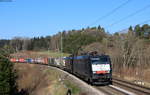 189 102-7 und 189 107-6 mit dem DGS 40272 (Basel SBB RB-Mannheim Rbf) bei Eutingen 5.4.20
