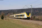 1440 358 mit 1440 190 im Schlepp als Lt 70685 (Villingen(Schwarzw)-Freiburg(Brsg)Hbf) bei Möhringen 25.3.21