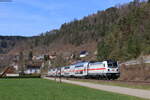 147 562-3 mit dem IC 2280/RE 52280 (Singen(Htw) - Stuttgart Hbf) bei Aistaig 11.4.22