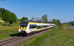 3442 205 und 3442 203 als RE 4775 (Stuttgart Hbf - Konstanz) bei Rietheim 29.5.23  