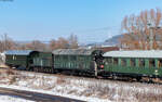 Schneeschleuder 986 101 im DbZ 73846 (Stuttgart Hbf - Seebrugg) bei Neufra 15.2.25
