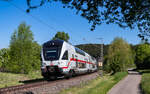 4010 102  Naturpark Schönbuch  als IC 183 / RE 50183 (Stuttgart Hbf - Zürich HB / Singen) bei Neuhaus 14.5.25