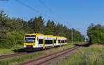 VT 240 und VT 241 als SWE 69829 (Rottweil - Blumberg-Zollhaus) im Bahnhof Neufra 12.6.25