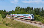 IC 487 / RE 50487 (Stuttgart Hbf - Zürich HB / Singen) geschoben von 147 584 bei Rottweil 9.8.25