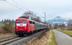 140 797 mit dem DPE 20394 (Stuttgart-Vaihingen - Konstanz) bei Weilheim 6.12.25