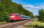 140 797 mit dem SVG 1827 (Konstanz - Stuttgart Hbf) im Bahnhof Neufra 7.6.26