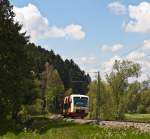 HzL VT 249  Polizei Beratung  als HzL85855 (Br�unlingen Bf - Blumberg-Zollhaus) am 22.
