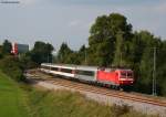 120 106-0 mit dem IC 281 (Stuttgart Hbf-Z�rich HB) bei Rottweil 3.9.10