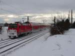 146 2xx am 19.12.10 mit dem RE 19042 Singen (Htw) - Stuttgart Hbf bei G�ufelden.