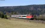 110 452-0 mit dem IC 280 (Z�rich HB-Stuttgart Hbf) bei M�hringen 20.3.11