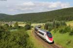 ETR 610 107-0 alsST 92801 (Minden (Westf)-Radolfzell) bei M�hringen 10.7.11