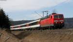181 210-6 mit dem IC 280 (Z�rich HB-Stuttgart Hbf) bei M�hringen 10.3.12