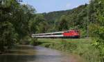 111 164-0 mit dem IC 282 (Z�rich HB-Stuttgart Hbf) bei Sulz 4.6.13