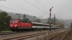 181 207-2 mit dem IC 183 (Stuttgart Hbf-Z�rich HB) bei Horb 12.10.13 Bild entstand von legalen Platz aus