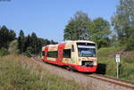 VT 243 als HzL88619 (Bräunlingen Bf-Rottweil) bei Zollhaus 26.8.19