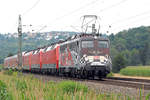 28.07.2018 Streckenabschnitt Uhingen 115 509-2, 120 102-9, 120 149-0 & 101 015-6 als Pbz 2461