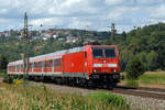 11.08.2018 Streckenabschnitt Uhingen 146 201 - mal mit n-Wagen
