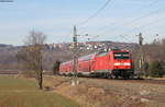 146 219-1 mit der RB 19237 (Stuttgart Hbf-Geislingen(Steige) bei Uhingen 17.2.19