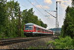 Bnrbdzf mit Schublok 111 073-3 von DB Regio Baden-Württemberg als RB 19252 von Süßen nach Esslingen(Neckar) fährt in Uhingen auf der Bahnstrecke Stuttgart–Ulm (Filstalbahn |