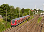 RE5 Lindau-Stuttgart am 16.06.2021 geschoben von einer unbekannten 146 in Oberesslingen.