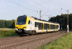 ET 3.11 B als MEX 16 Ulm-Stuttgart am 25.09.2021 an der Blockstelle Gurgelhau zwischen Beimerstetten und Westerstetten.