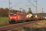 DBC 145 049-3 mit Gemischtem bei Salach 13.04.2022