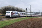 DB 101 003-2  Design & Bahn  mit IC bei Ebersbach/Fils 31.03.2022
