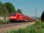 Die fr das Baden-Wrttemberg-Ticket werbende 146 225-8 war am gestrigen 25. Mai 2012 auf der Filsbahn unterwegs und konnte zwischen Gppingen und Eislingen abgelichtet werden.