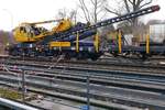 Bauarbeiten zur Elektrifizierung der Südbahn, Streckenabschnitt Biberach - Aulendorf.