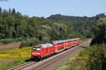 245 006-2 mit dem RE 4217 (Stuttgart Hbf-Lindau Hbf) im Schussentobel 31.8.19